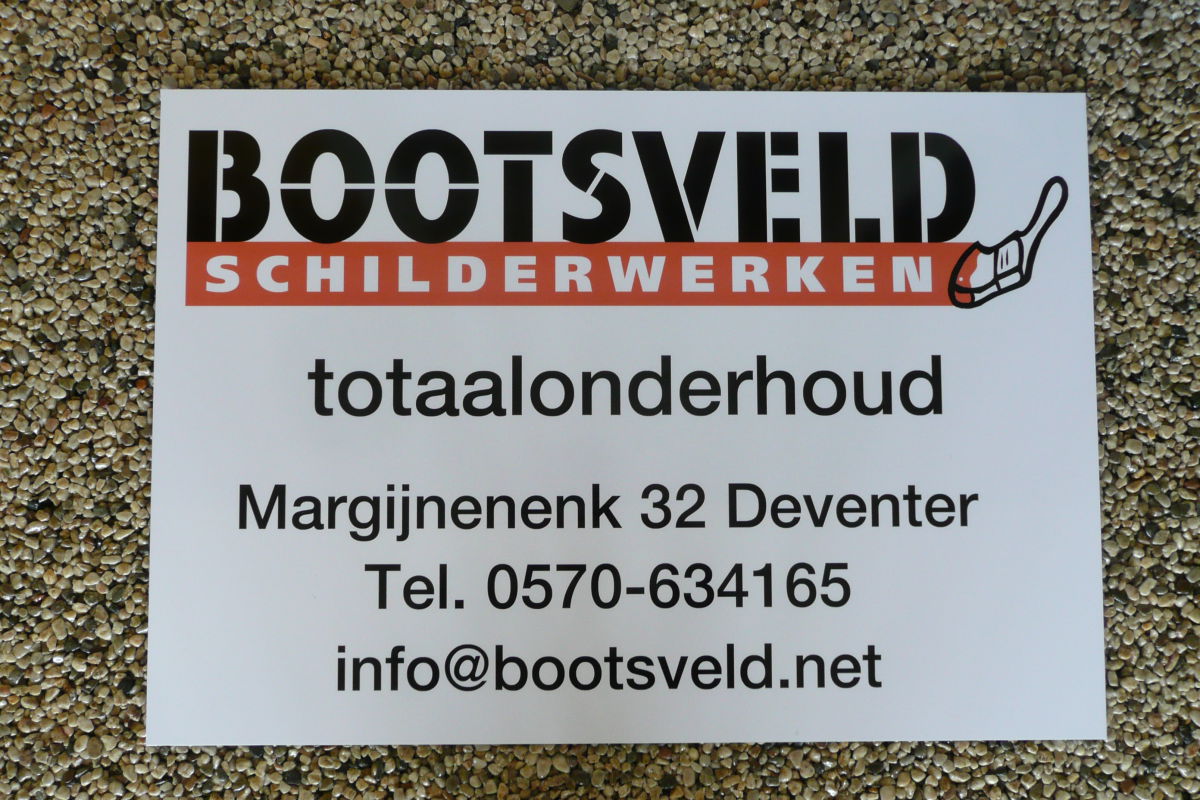 Logobord Bootsveld Schilderwerken